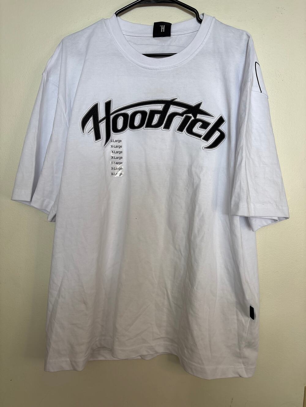 new Sz XL mens HOODRICH foot locket white black tshirt street wear graphic S/S